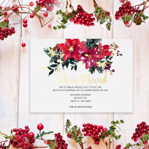Cartes de vœux Fêtes Baies de Poinsettia Nous avon