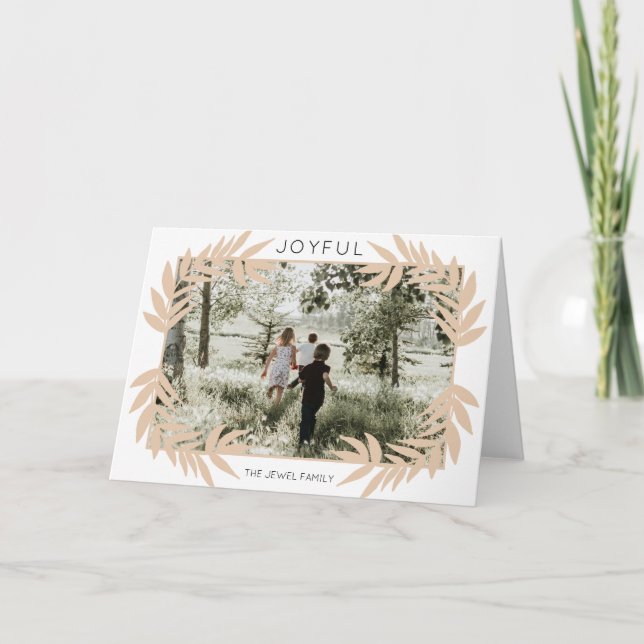 Cartes de voeux Feuilles (Devant)