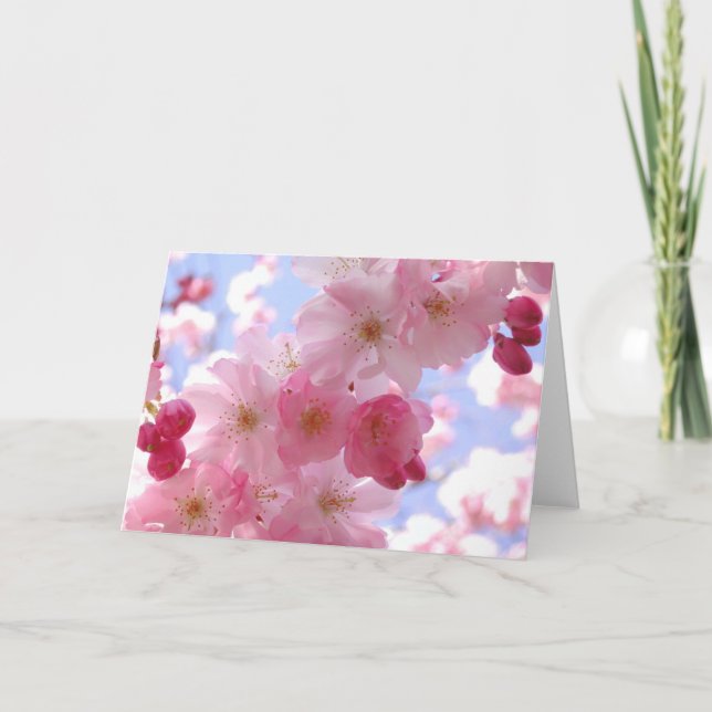 Cartes de voeux floral vierge photo (Devant)