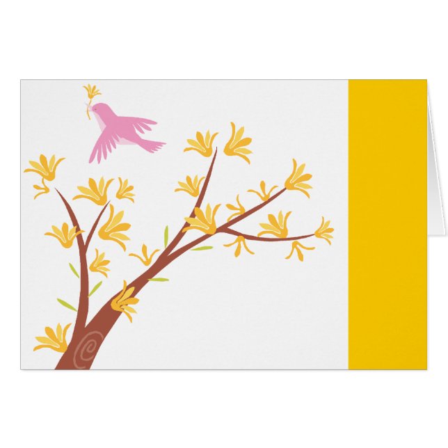 Cartes de voeux florales (Devant horizontal)