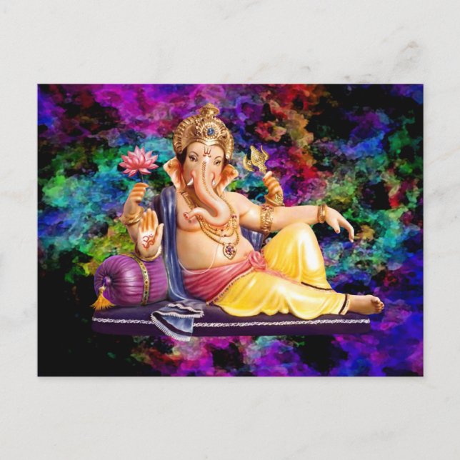 Cartes De Voeux Ganesha, Stickers, Cartes Postales (Devant)
