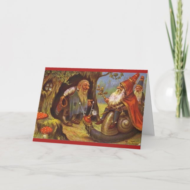 Cartes de voeux Gnome (Devant)