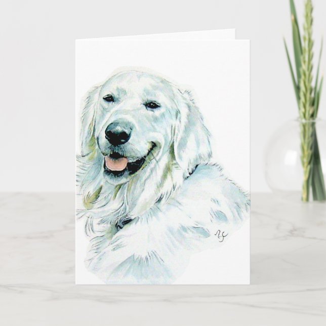 Cartes de voeux Golden Retriever (Devant)