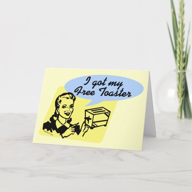 Cartes de voeux Gratuites Toaster (Devant)