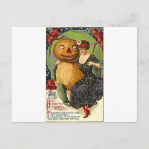 Cartes de voeux Halloween vintage Affiches classiq