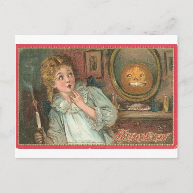 Cartes de voeux Halloween vintage Affiches classiq (Devant)