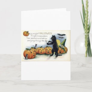 Cartes de voeux Halloween vintage Affiches classiq