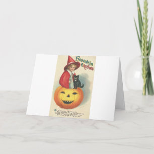 Cartes de voeux Halloween vintage Affiches classiq