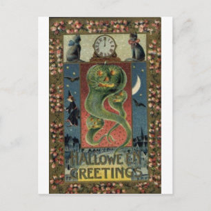 Cartes de voeux Halloween vintage Affiches classiq
