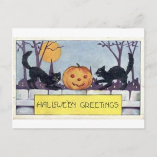 Cartes de voeux Halloween vintage Affiches classiq