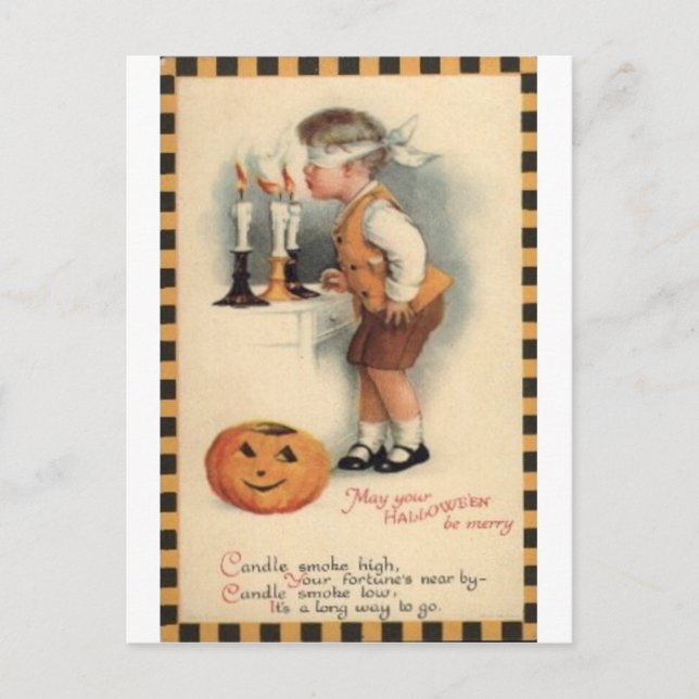 Cartes de voeux Halloween vintage Affiches classiq (Devant)