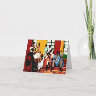 Cartes de voeux "Hausa Musicians"