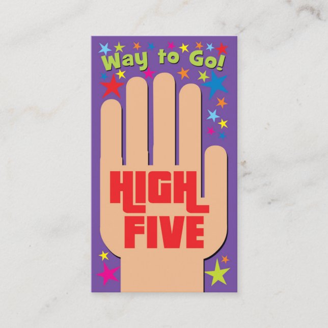 Cartes de vœux High Five (Devant)