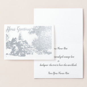 Cartes de voeux hiver de Vancouver sur mesure Arge
