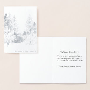 Cartes de voeux hiver de Vancouver sur mesure Arge