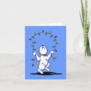 Cartes de voeux Joyeuses Noël Westie