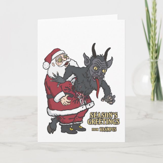 Cartes de voeux Krampus (Devant)