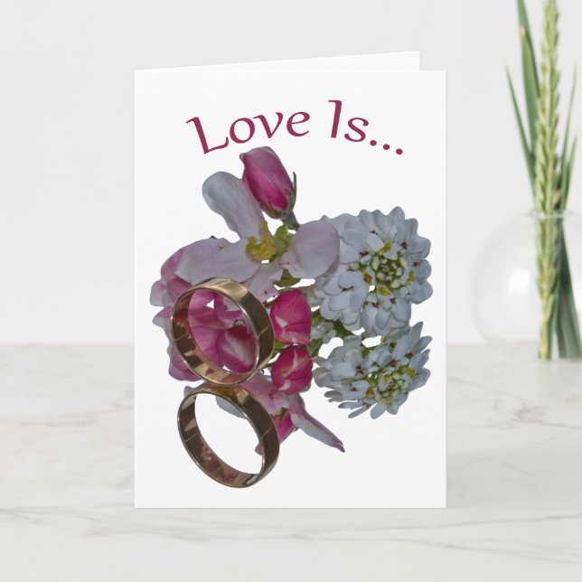 Cartes de voeux. L'amour est... (Devant)