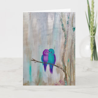 Cartes de voeux Lovebirds