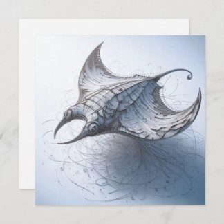 Cartes de voeux Manta-Ray papier Rolled Magazine