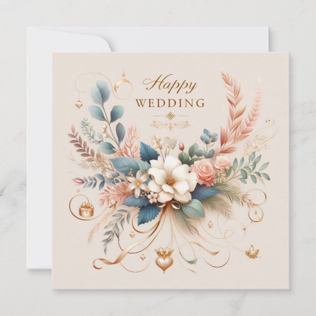 Cartes de voeux Mariages joyeuses (Devant)