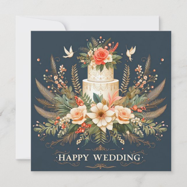 Cartes de voeux Mariages joyeuses (Devant)