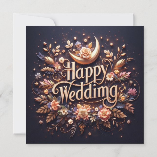 Cartes de voeux Mariages joyeuses (Devant)