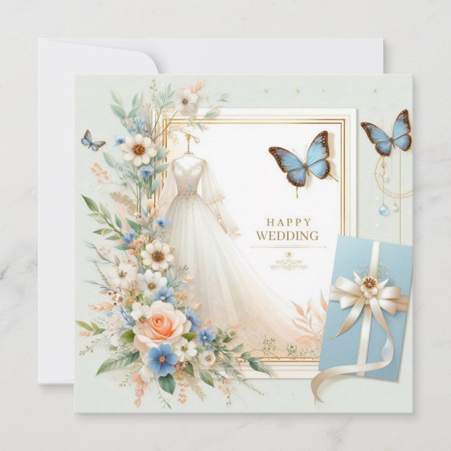Cartes de voeux Mariages joyeuses (Devant)