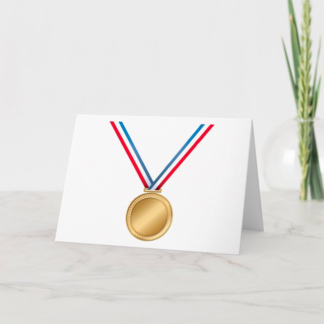 Cartes de voeux Médaille d'or (Créateur téléchargé)