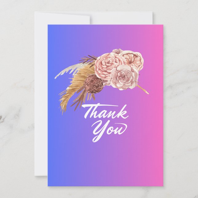 Cartes de voeux Merci (Devant)