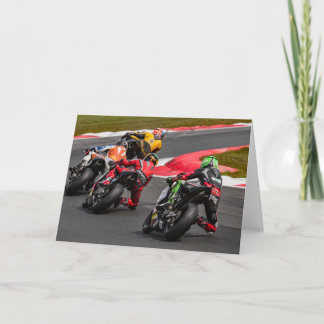 Cartes de voeux moto de course