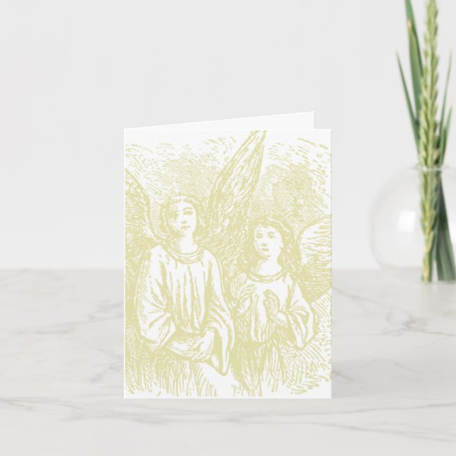 Cartes de voeux Noël Angels (Devant)