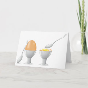 Cartes de vœux Œuf à la coque