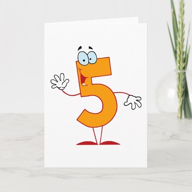 Cartes de voeux Orange Numéro 5 (Créateur téléchargé)