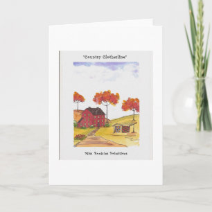 Cartes de voeux Original aquarelle Peinture imprim