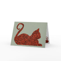 Cartes de voeux personnalisées CrystalKatz Cat-Com