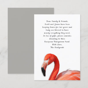Cartes de voeux personnalisées de Flamant Tropical
