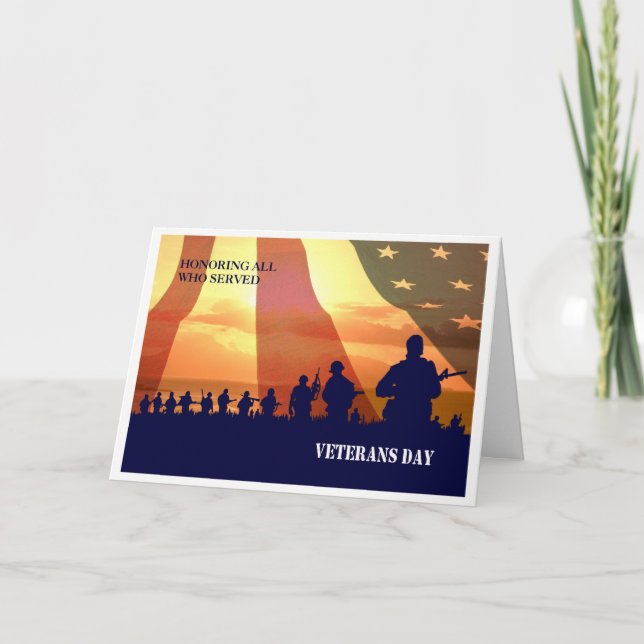 Cartes de voeux personnalisées de la fête des anci (Devant)