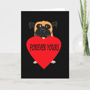 Cartes de voeux personnalisées pour chien "Forever