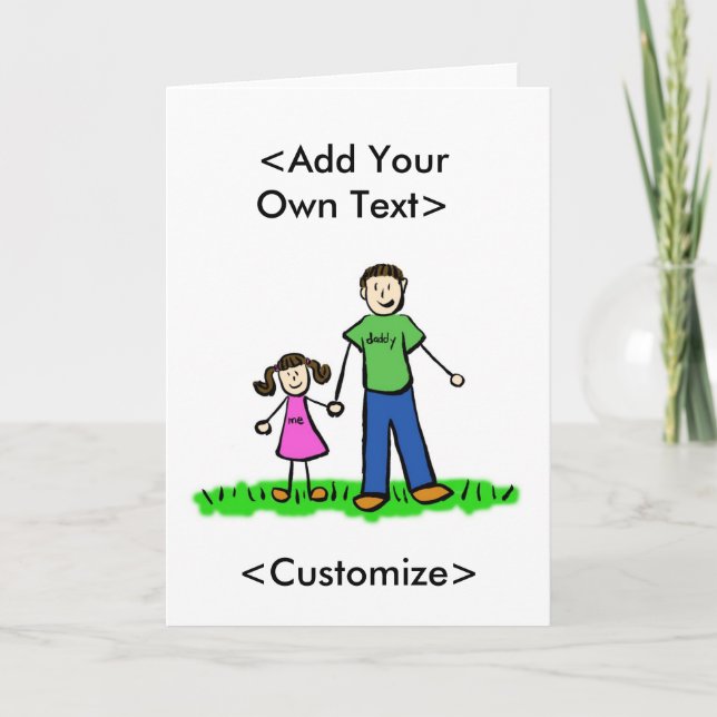 Cartes de voeux personnalisées pour la petite fill (Devant)