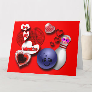 Cartes de vœux personnalisées pour le bowling