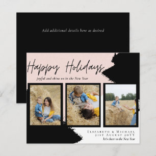 Cartes de vœux photo Budget Joyeux Noël Moderne Ab