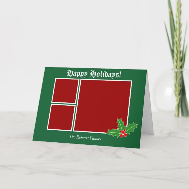 Cartes de voeux photo de Noël (Devant)