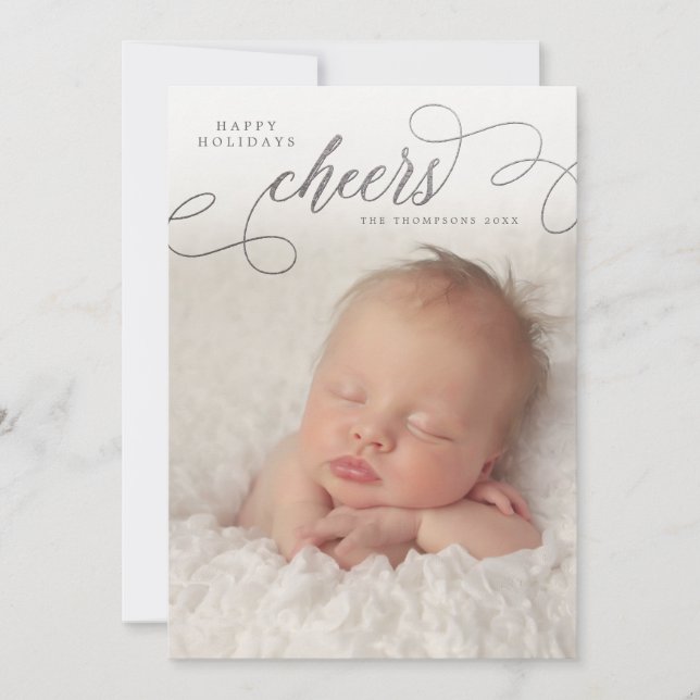 Cartes de voeux photo pour les applets en argent s (Devant)