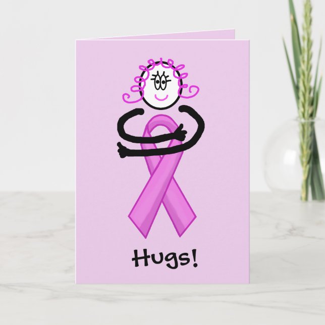 Cartes de voeux Pink Ribbon Cancer du sein (Devant)