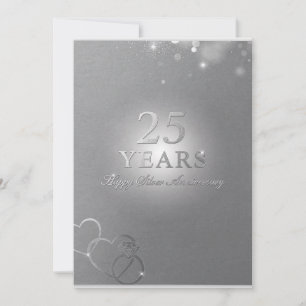Cartes de vœux pour 25 ans de mariage