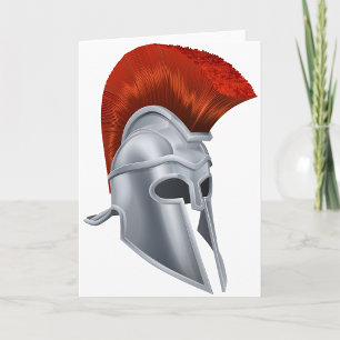 Cartes de voeux pour casque de cheval de Troie