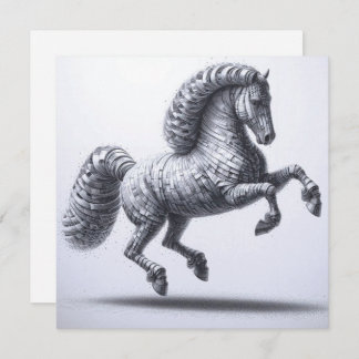 Cartes de voeux pour Cheval Papier Rolled Magazine