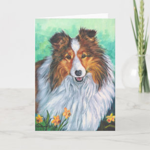 Cartes de voeux pour chien de garde Shetland