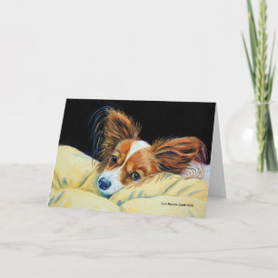 Cartes de voeux pour chien de Papillon